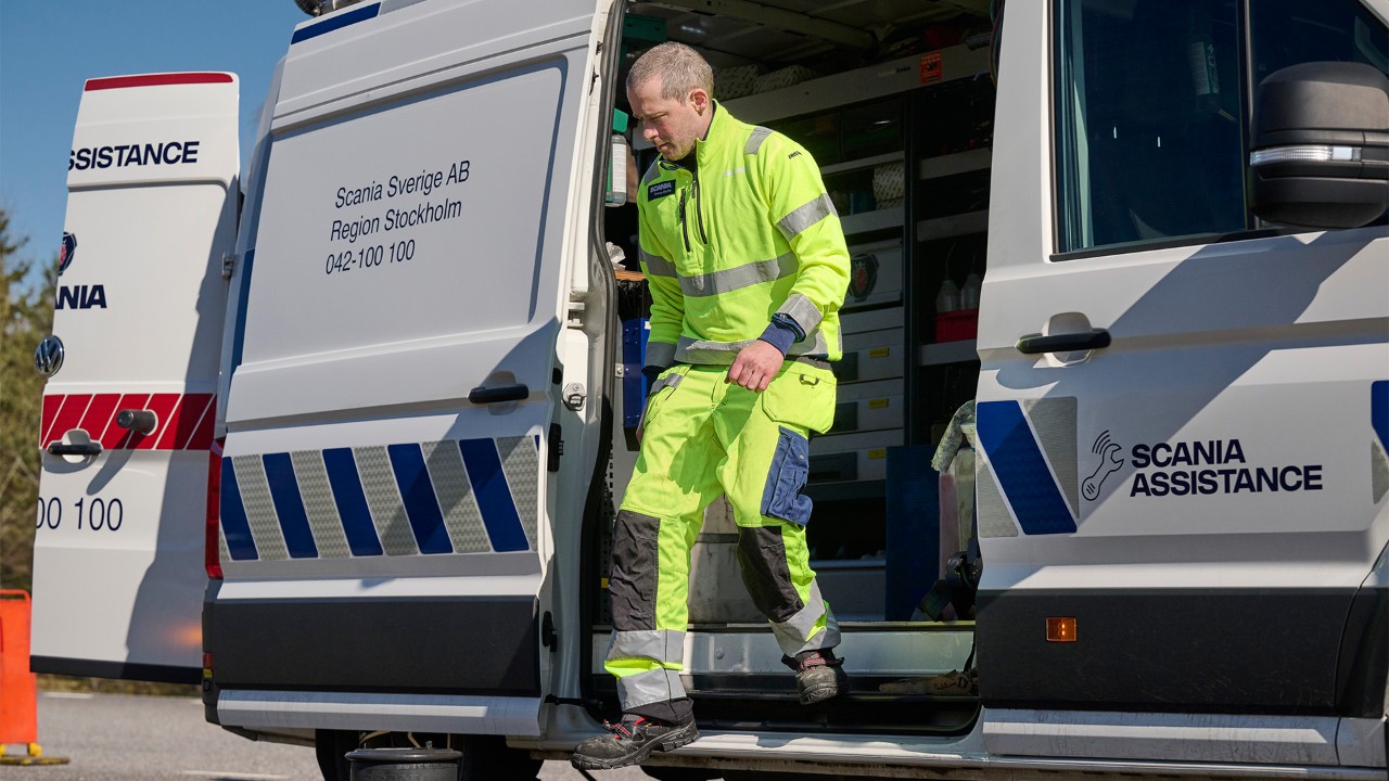 Servicemonteur van Scania Assistance