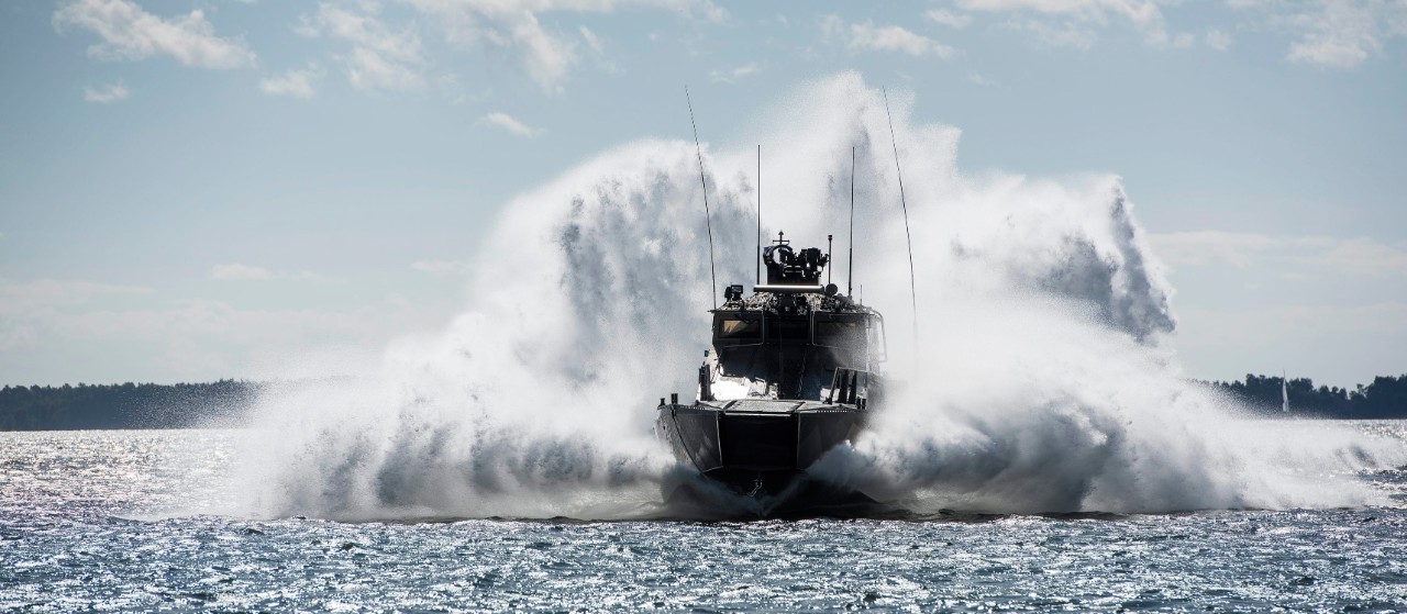 Watercat M18 AMC powered by two Scania 16-litre 1150 hp V8 marine engines.
Mörkö, Sweden
Photo: Dan Boman 2015