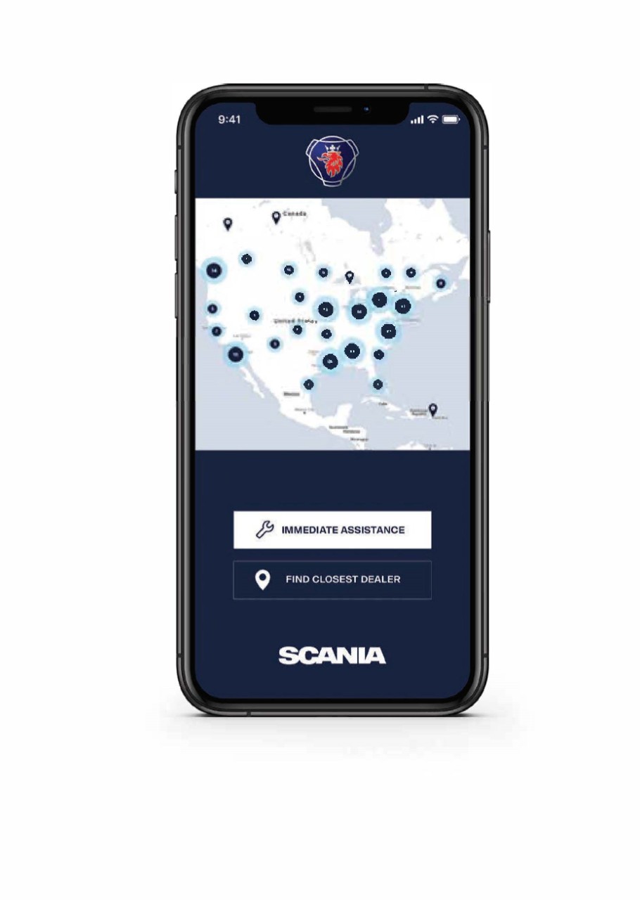 Scania fleet management app