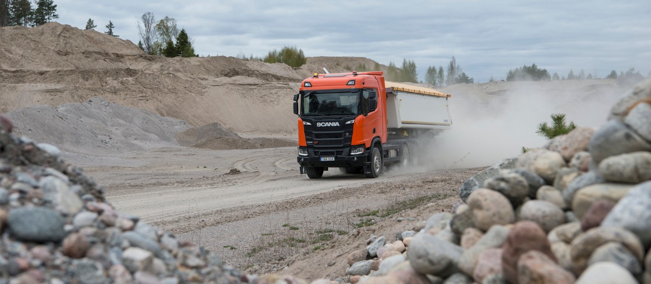 Safety with Scania's XT construction truck