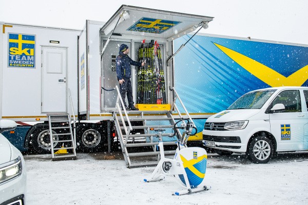 Meet the driver of Team Sweden’s ski waxing trailer