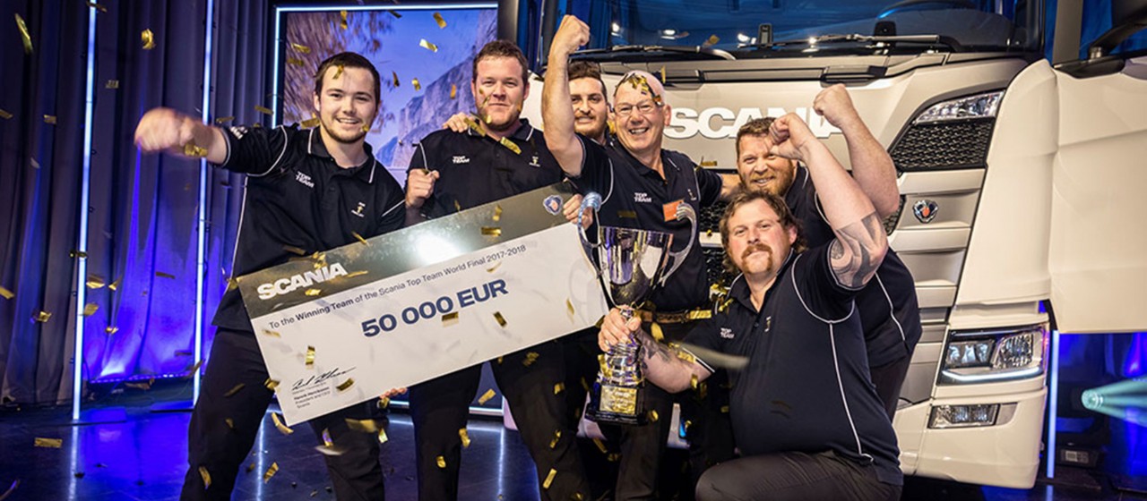 New Zealand winner of Scania Top Team World Final