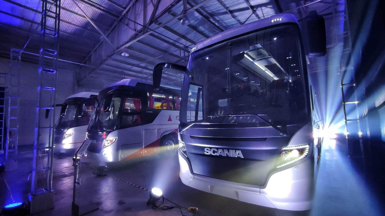 Scania- BJ unveils first locally built body to complement its new line of coach buses 