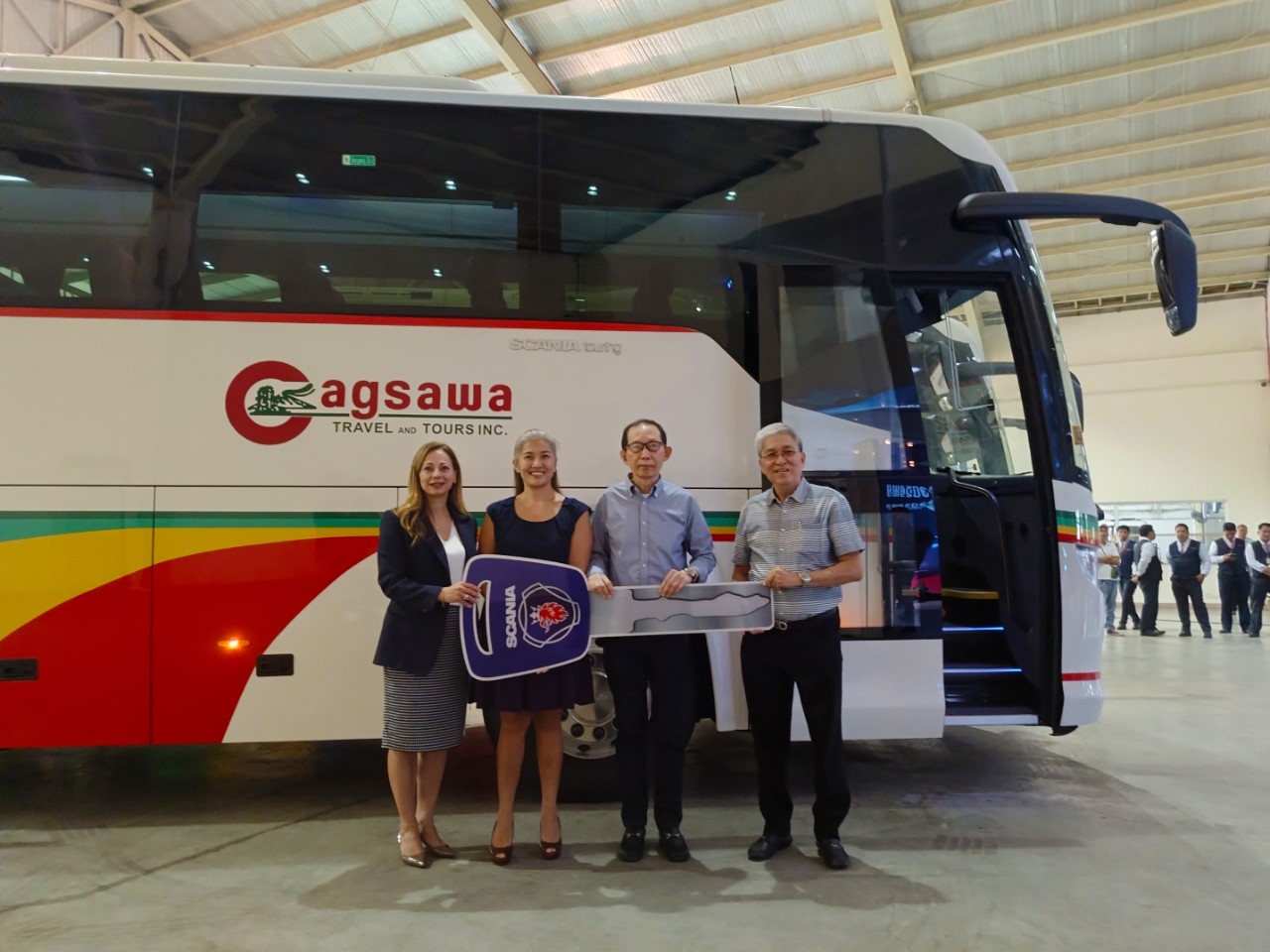 Scania Touring banners Manila to Bicol service of Cagsawa Travel & Tours