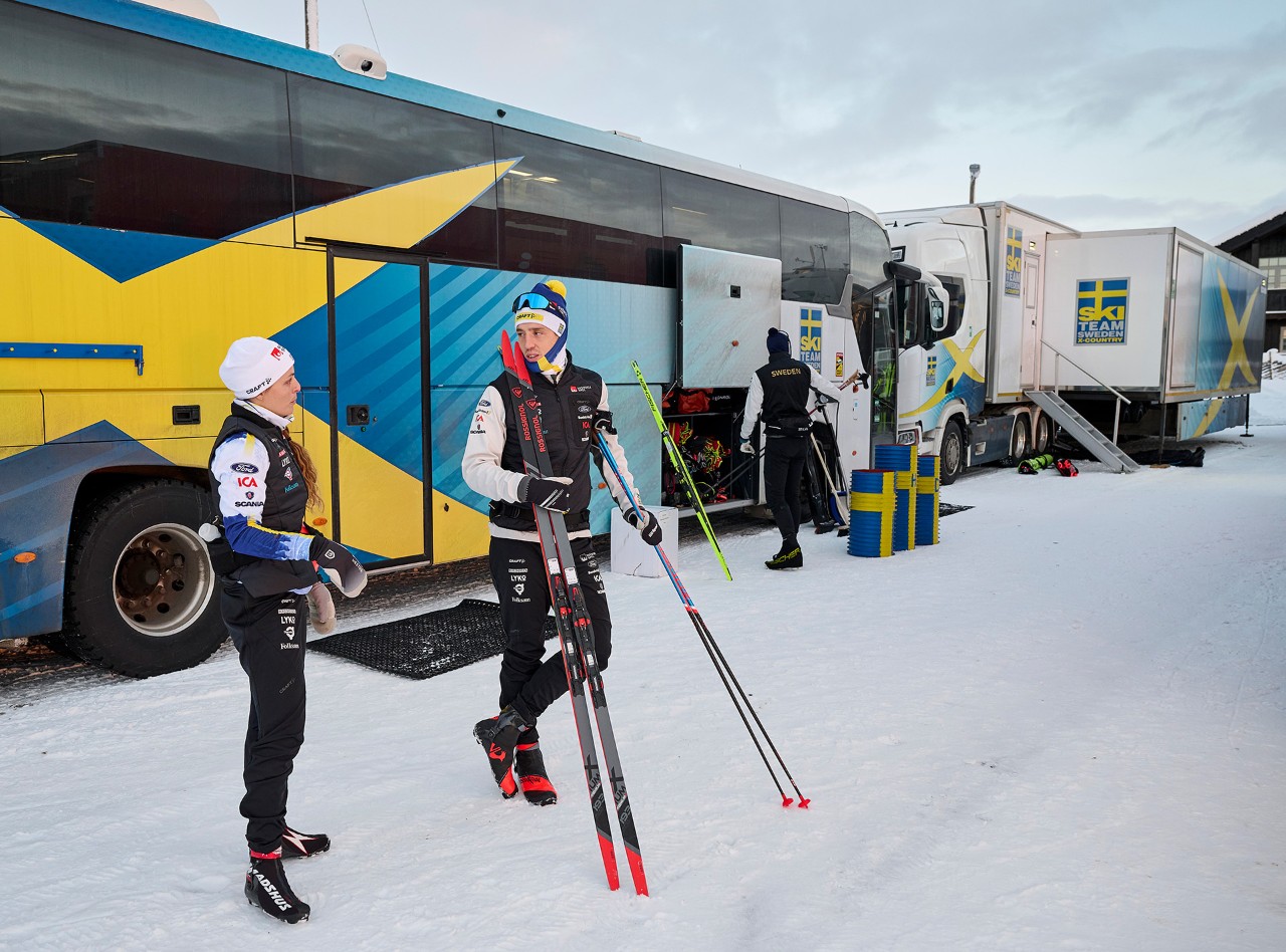 Scania bus still warms Ski Team Sweden’s cross-country athletes 