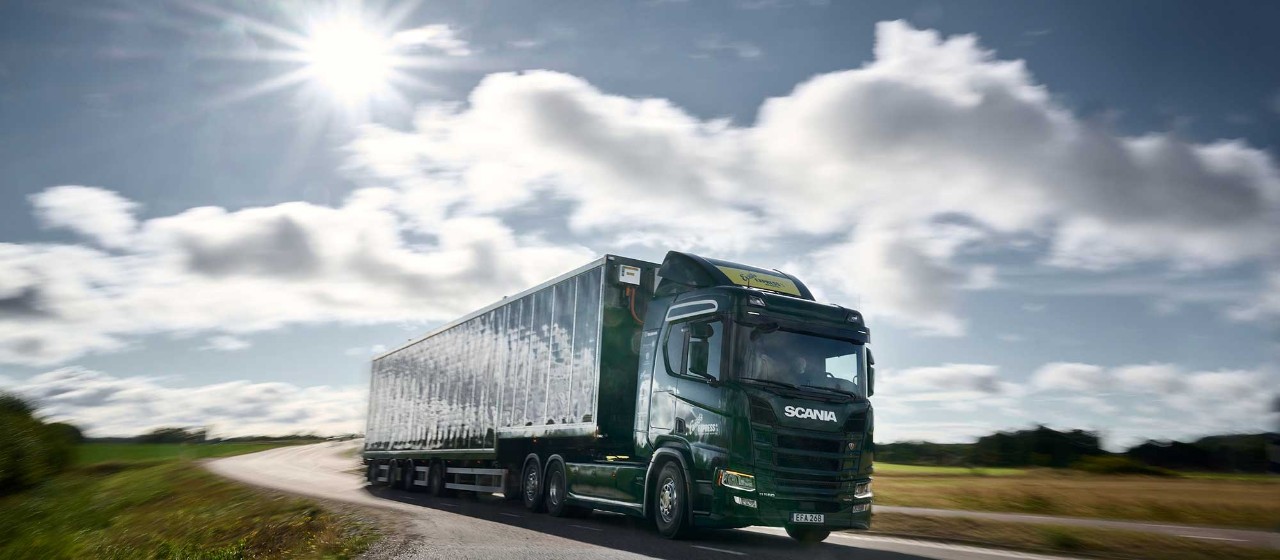 Fueling the future: Scania's solar-powered truck project unveiled 