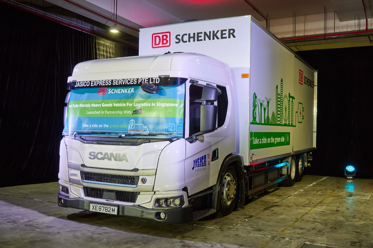 The first electric Scania truck in Singapore