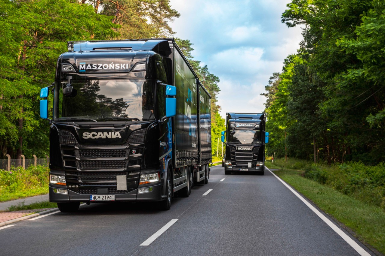 50 pojazdów Scania LNG dla Maszoński logistic