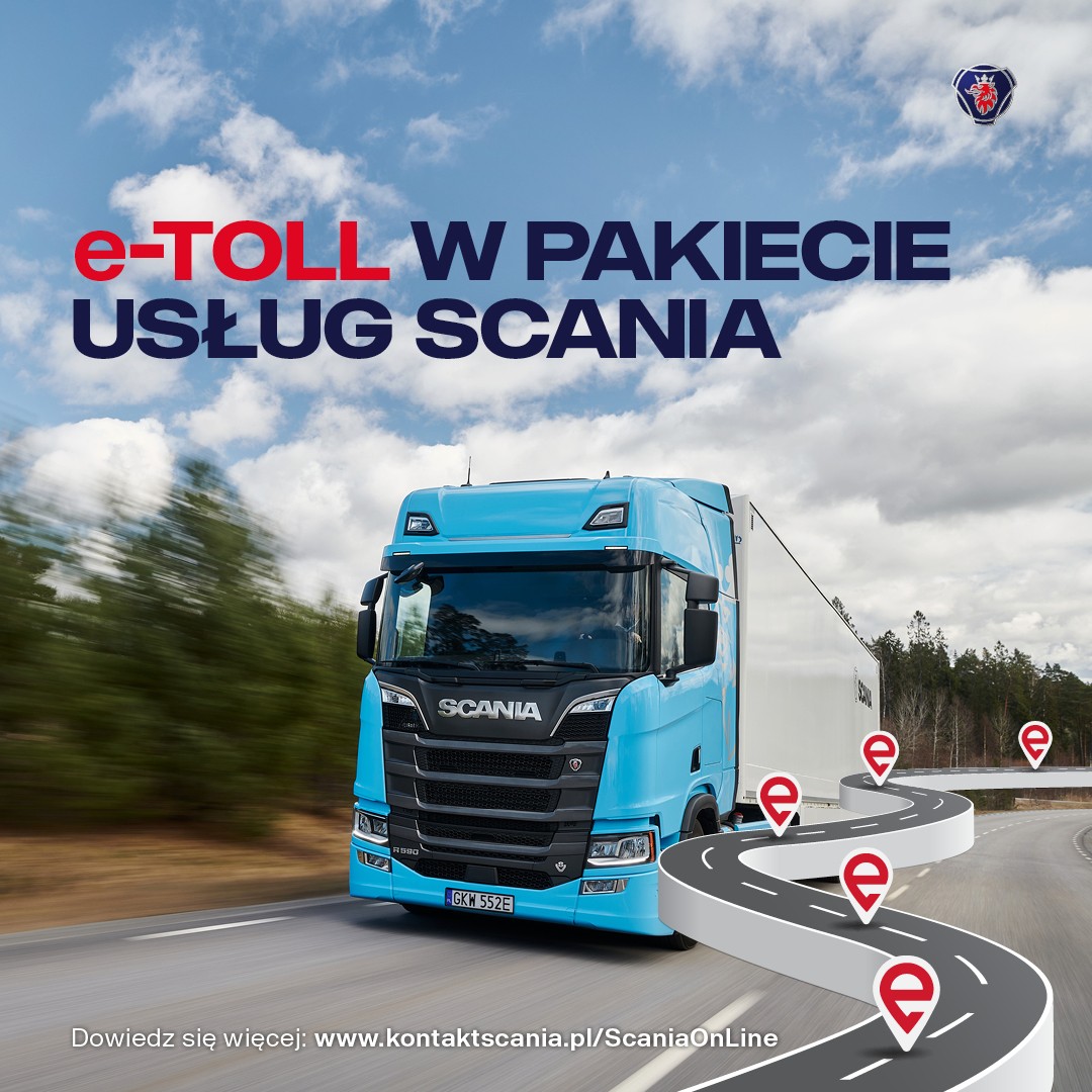 e-TOLL w pakiecie usług Scania