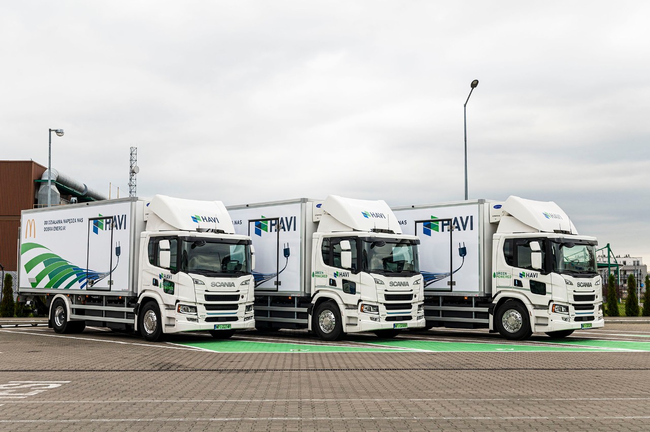 Elektryczne pojazdy Scania we flocie HAVI Logistics w Polsce