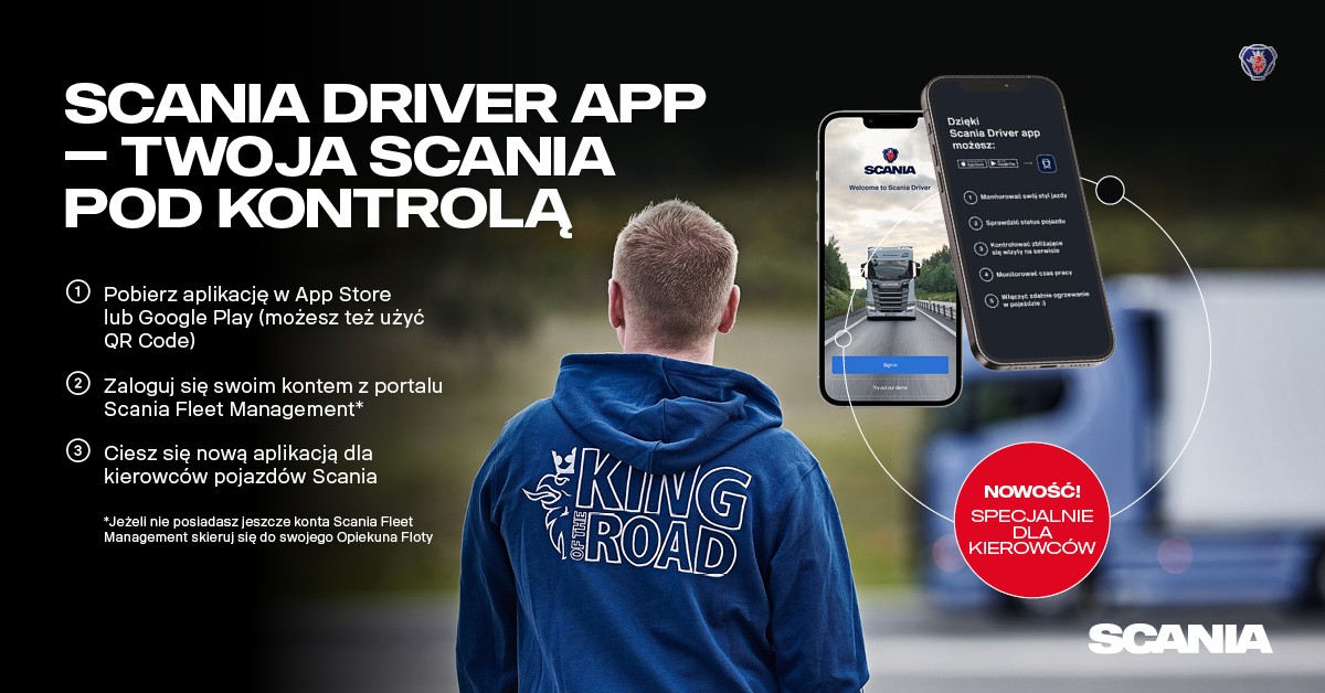 Twoja Scania w telefonie – nowa aplikacja dla kierowcy
