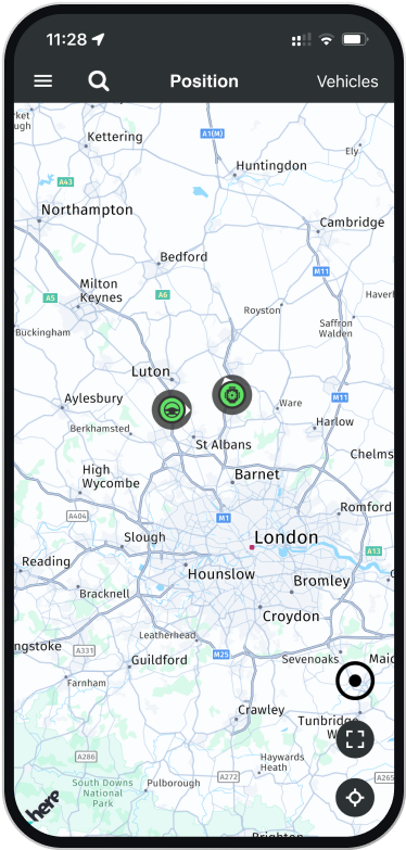 printscreen aplikacji Scania Driver app
