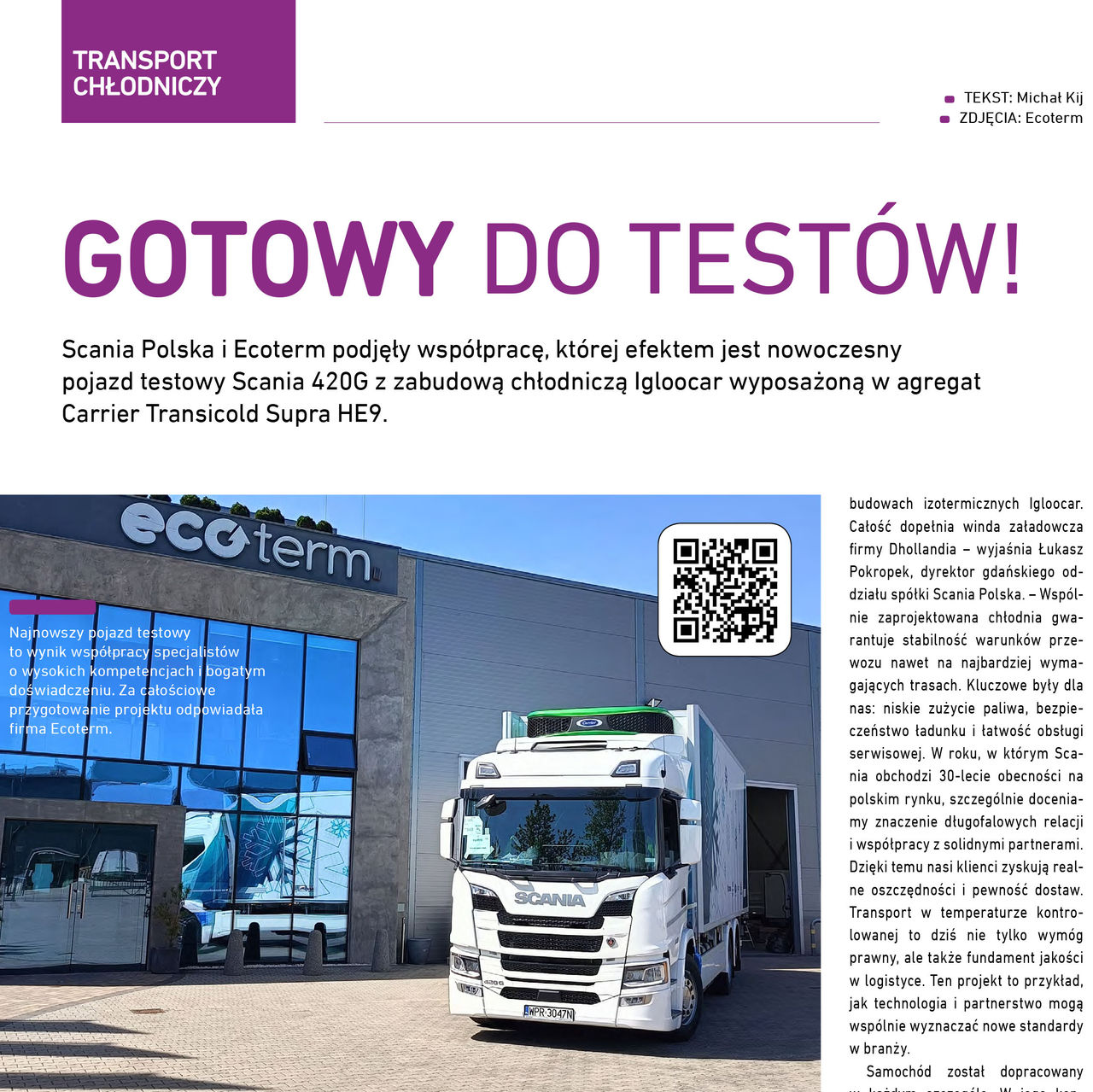 Scania chłodnia