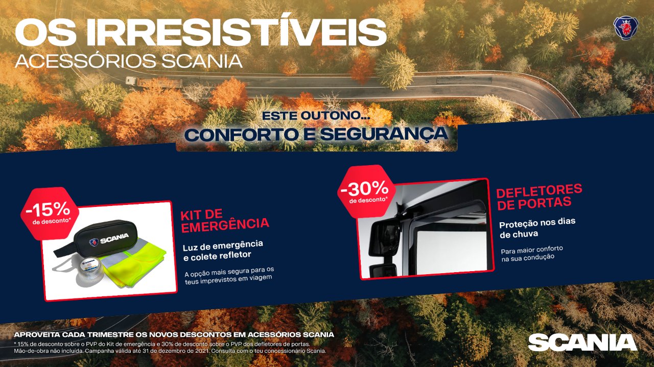 Este outono, segurança e conforto com a campanha “Os irresistíveis” da Scania 
