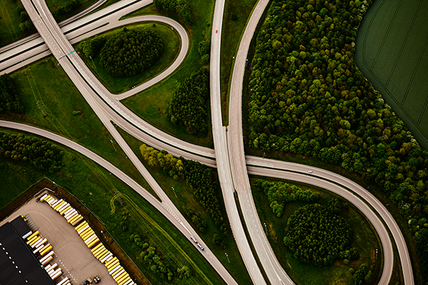 Parque de estacionamento de camiões Scania