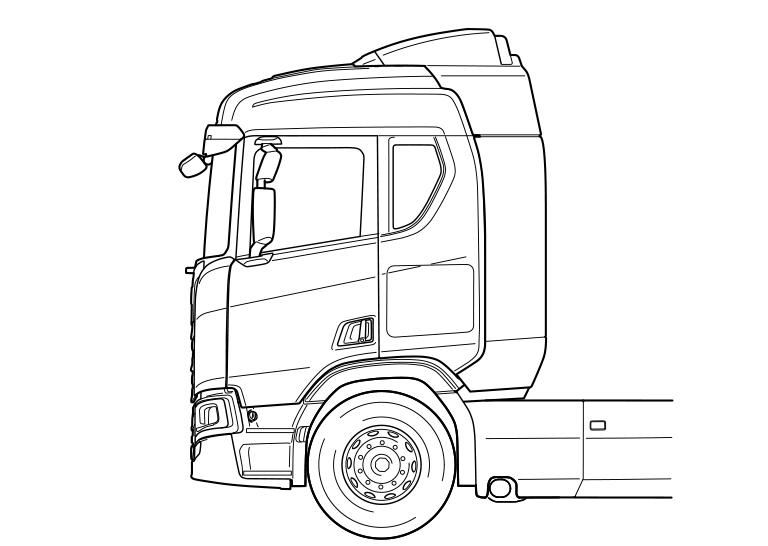 Ilustrație cu cabina de dormit normală seria R