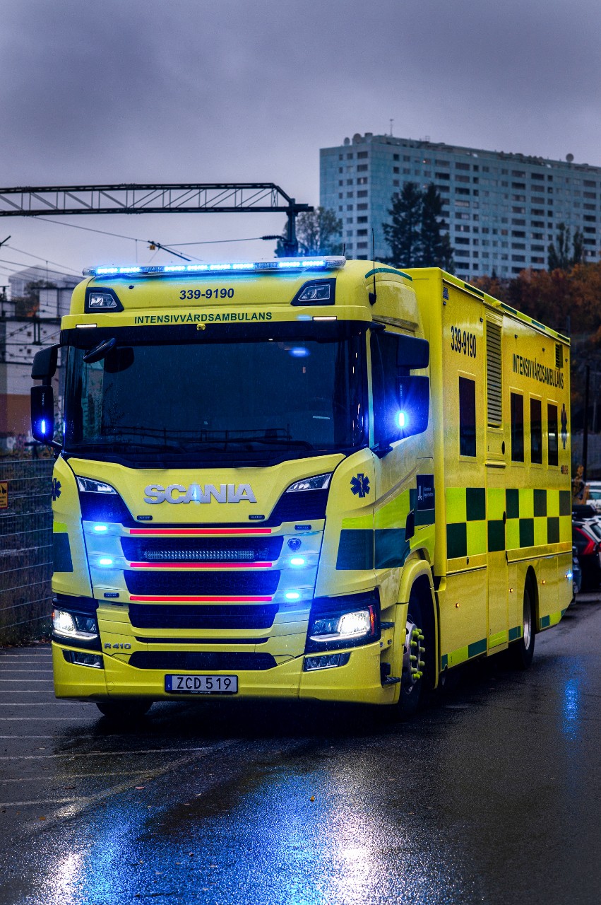 Sjukvården förstärker med ny Scania