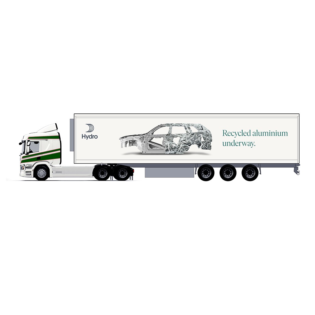 Hydro elektrifierar aluminiumtransporter med Scania