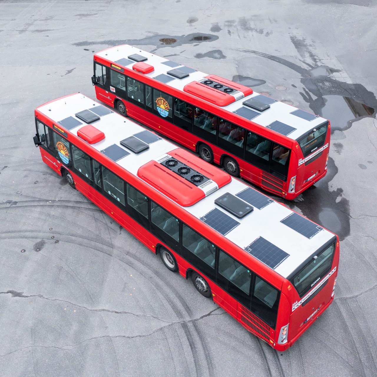 Luleå Lokaltrafik först i Sverige med solcellshybridbussar