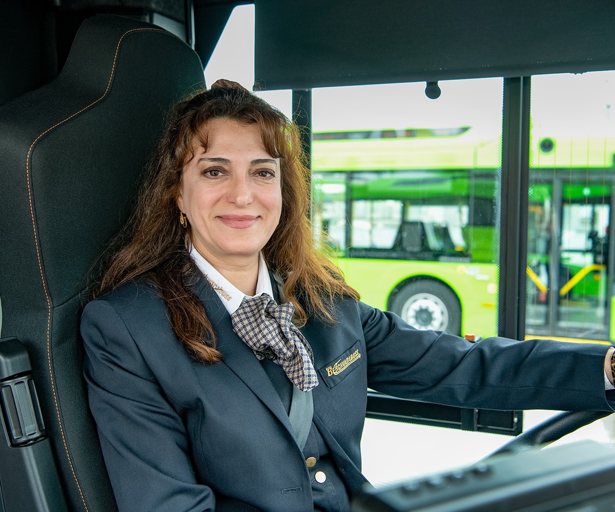 Busschaufför Rihab Alsaadi.