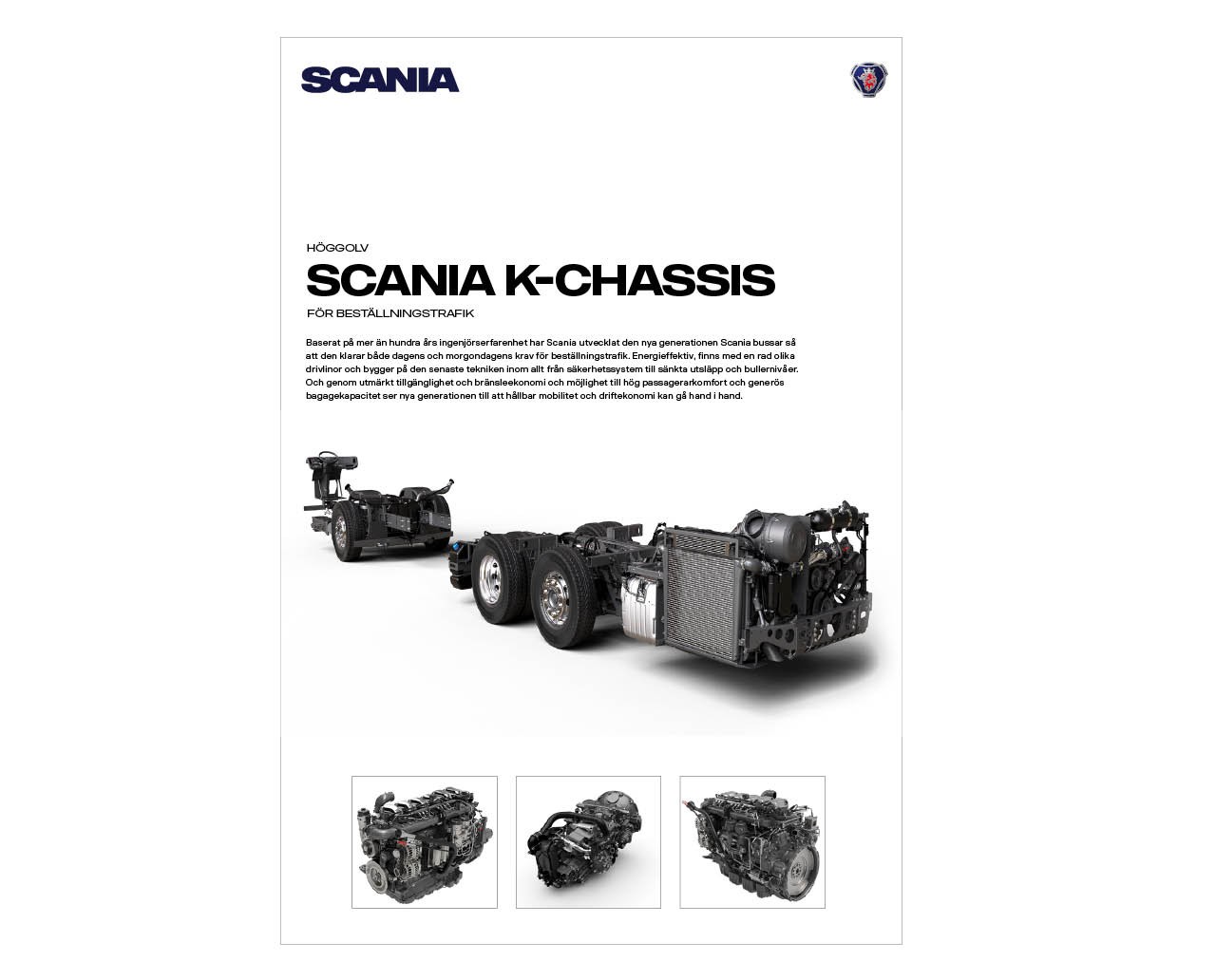 Scania K-Chassi teknisk specifikation