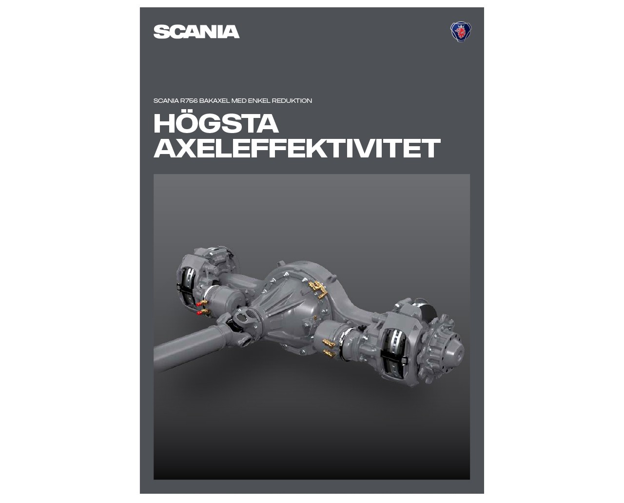 Scania R756 Bakaxel med enkel reduktion broschyr