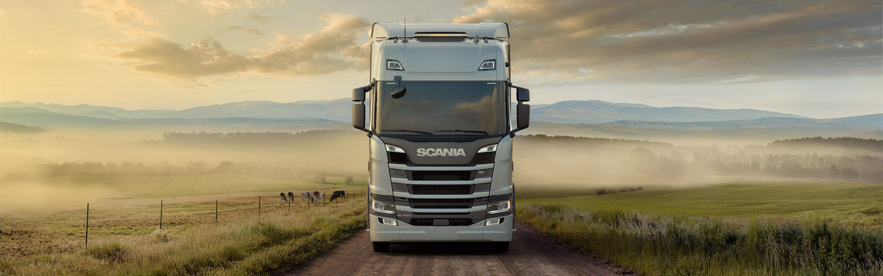 Gasdriven lastbil från Scania