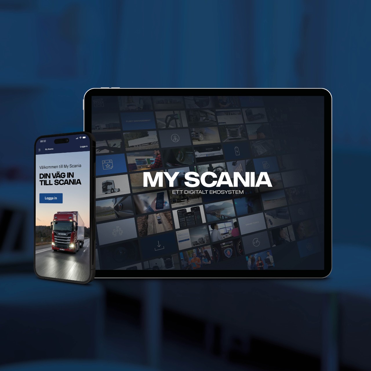 My Scania på olika devices
