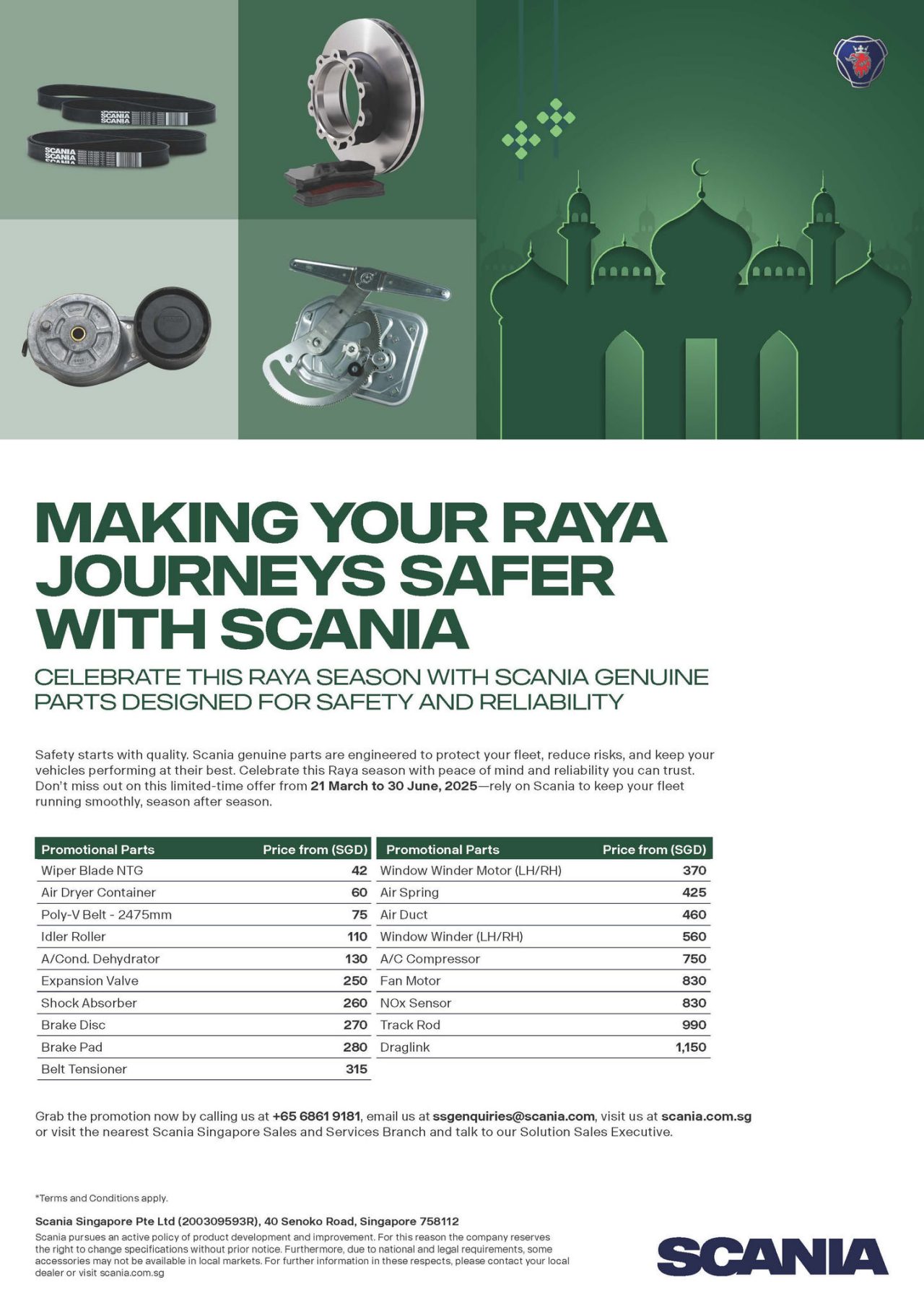 Scania Genuine Parts promotion 2025