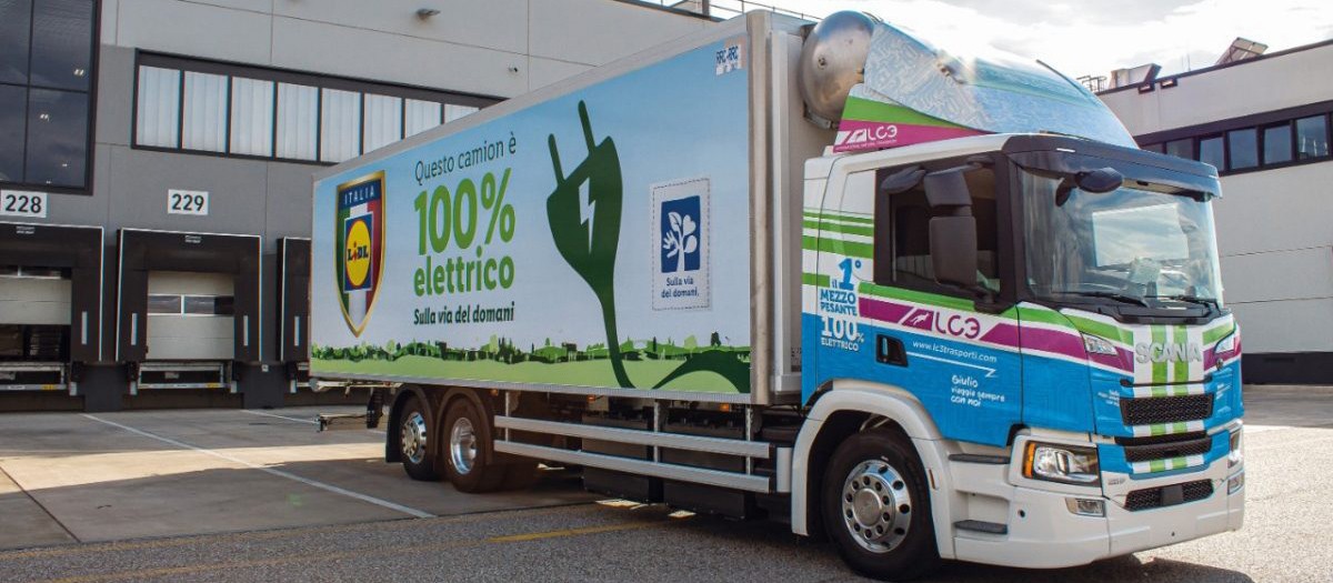  Taliansky Lidl bude používať elektrické vozidlo Scania