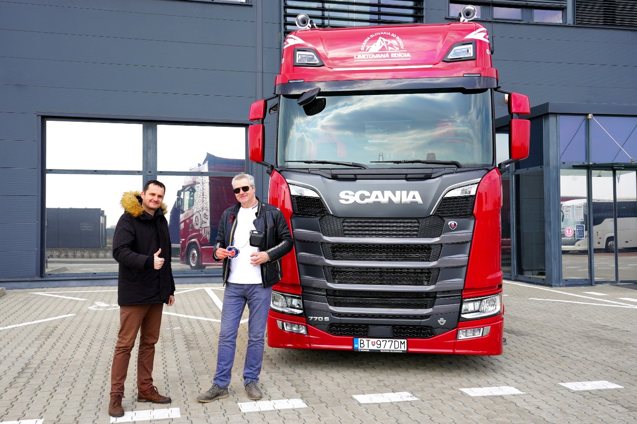 Nový majiteľ vozidla považuje limitovanú edíciu Scania za skvelú vizitku svojej firmy
