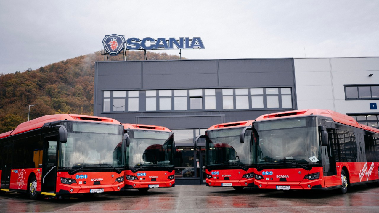 Prvýkrát na Slovensku: Štvorica najmodernejších autobusov Scania Citywide LF pre mesto Zvolen
