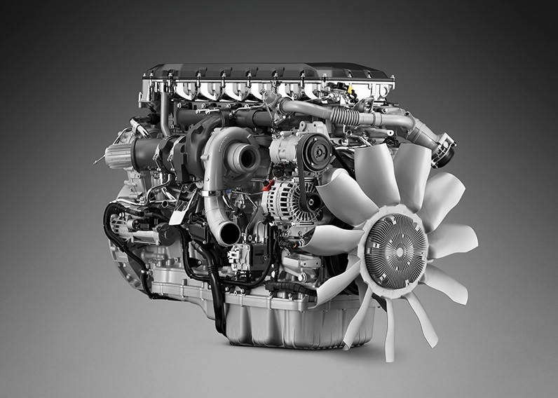 Trinásťlitrový motor Scania Super