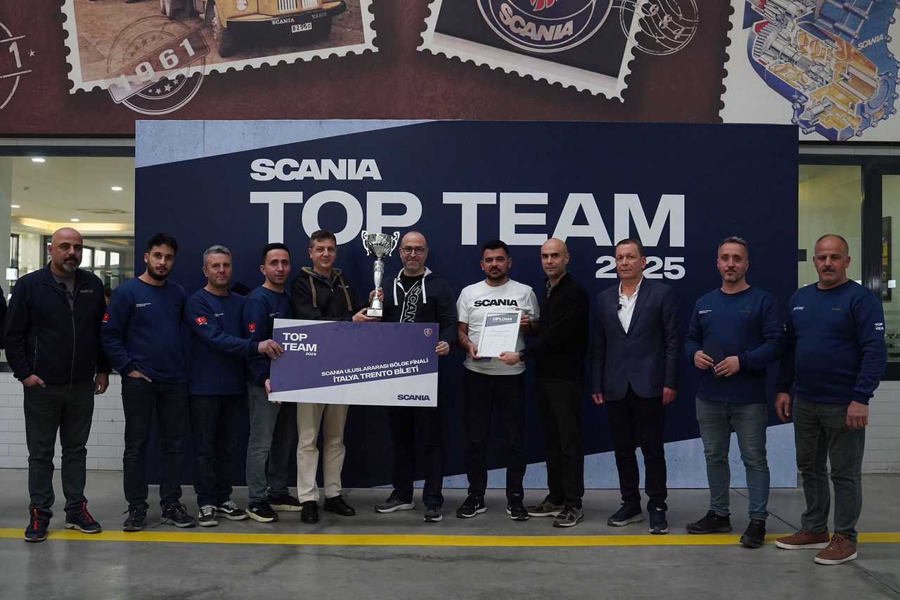 Top Team Yarışması 2025 Türkiye Kazananı Scania Gebze!