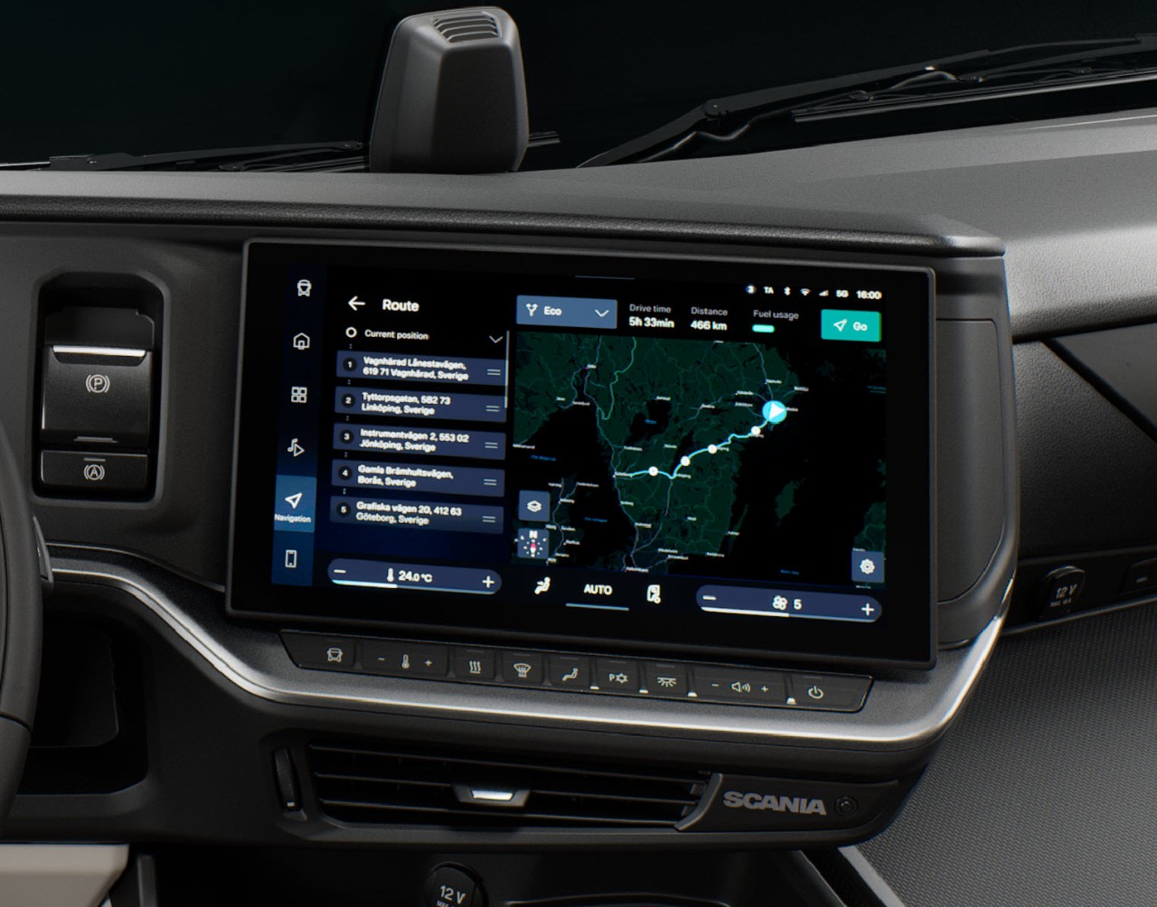 Мобільна програма Navigation для вантажівок Scania