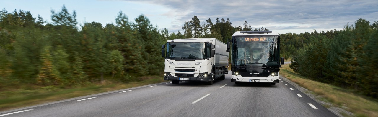Електричні вантажівка й автобус від Scania