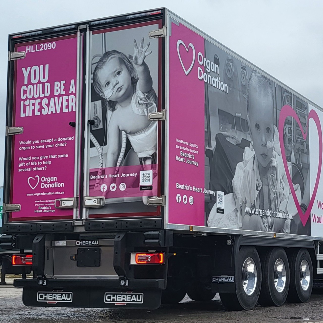 Hawthorns Logistics' Lifesaver Trailer