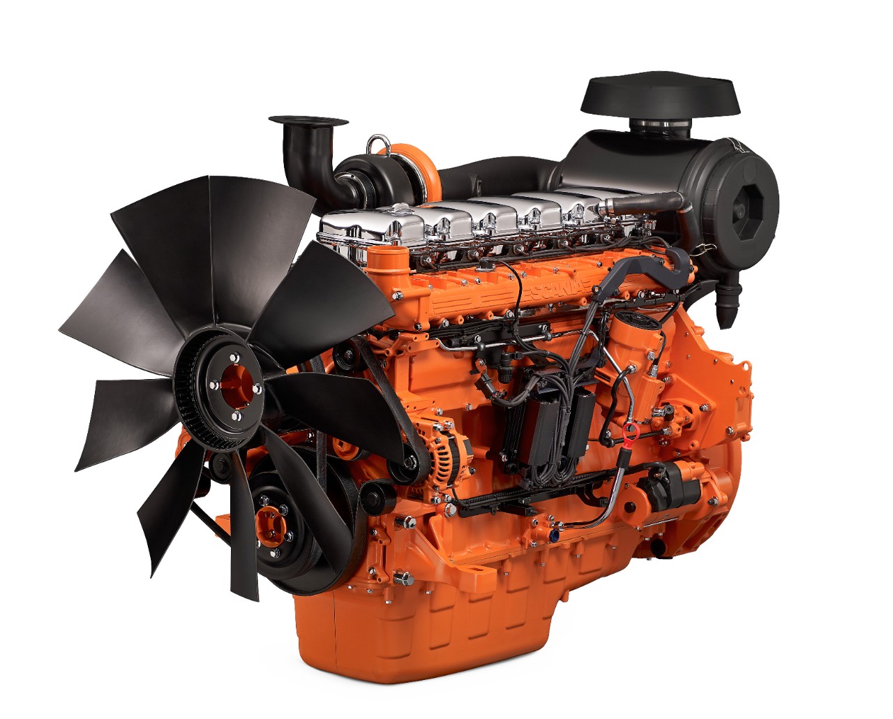Scania 13-litre power generation engine with PDE injector.Photo: Göran Wink 2010