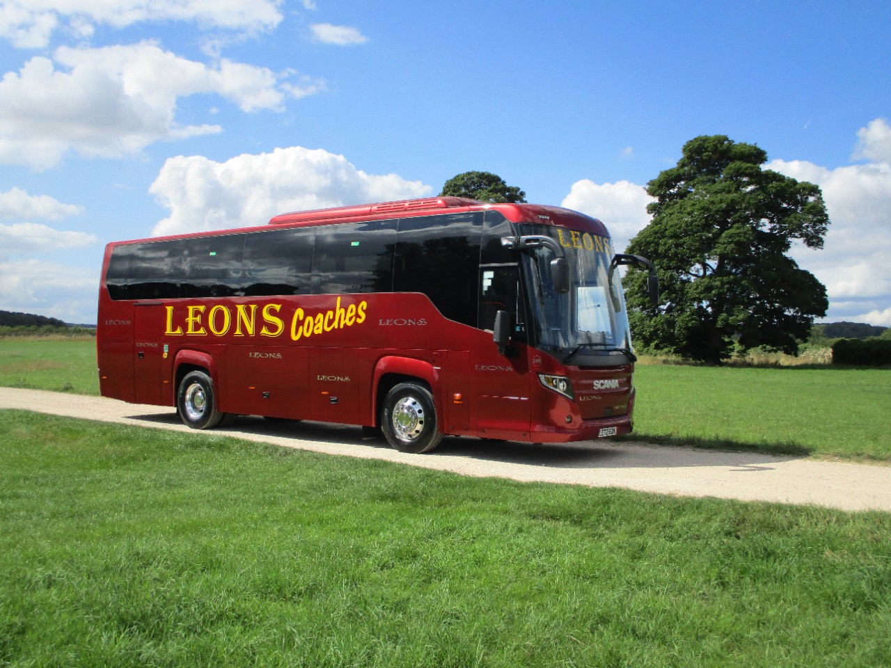 New plate joy: Leons Travel Group adds  a second Scania Touring to its fleet