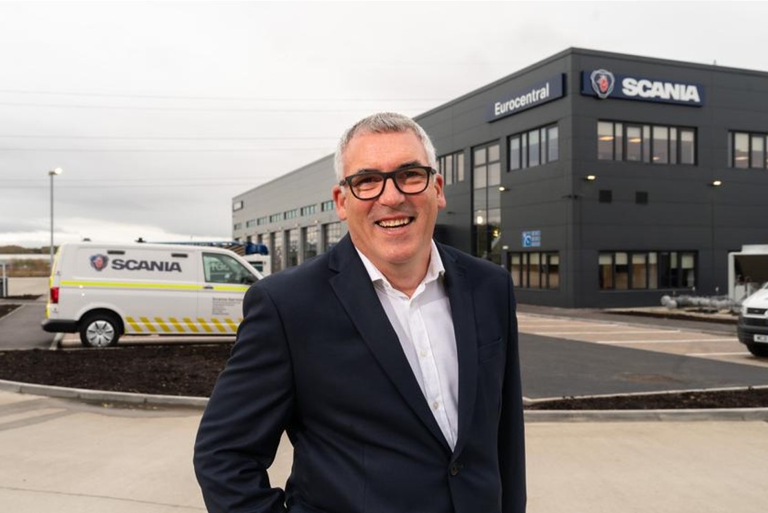 Paul Smith, Dealer Director for Scotland stood infront of Eurocentral