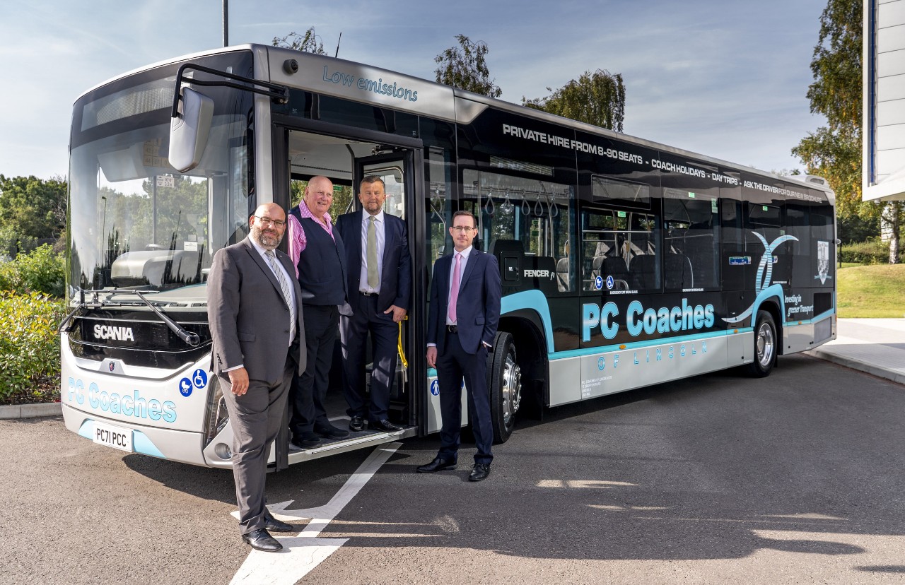 P. C. Coaches takes delivery of the UK's first Scania Fencer