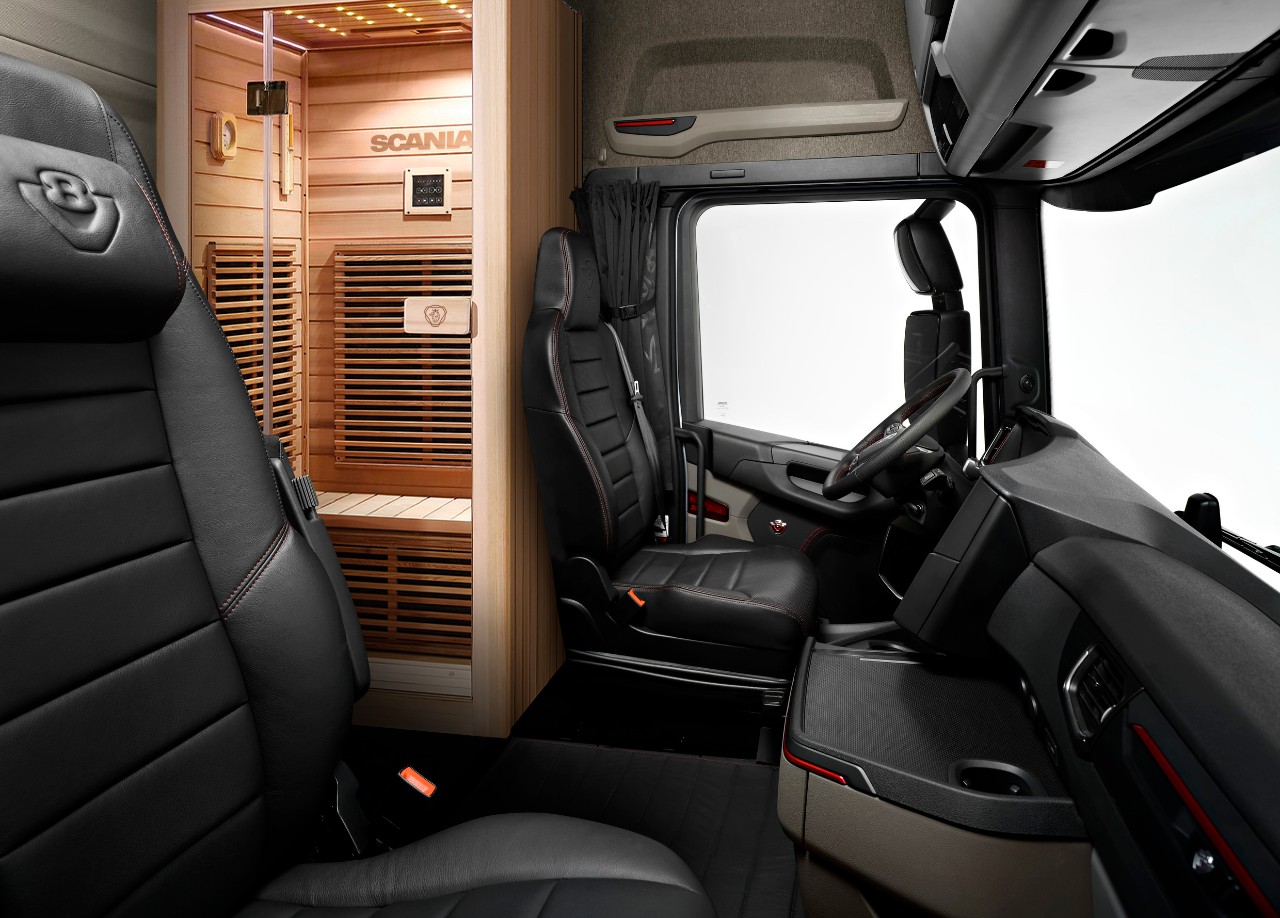 No sweat: Scania’s Sauna-Series can reduce stress and improve driver wellbeing