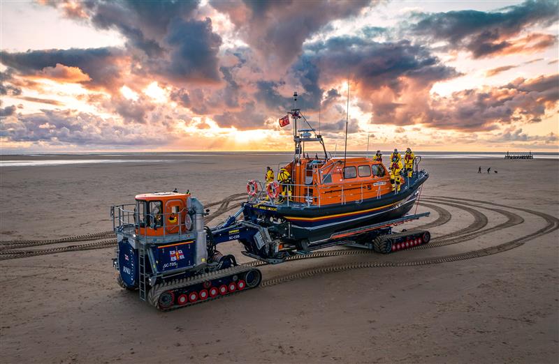 RNLI Shannon Class on sand