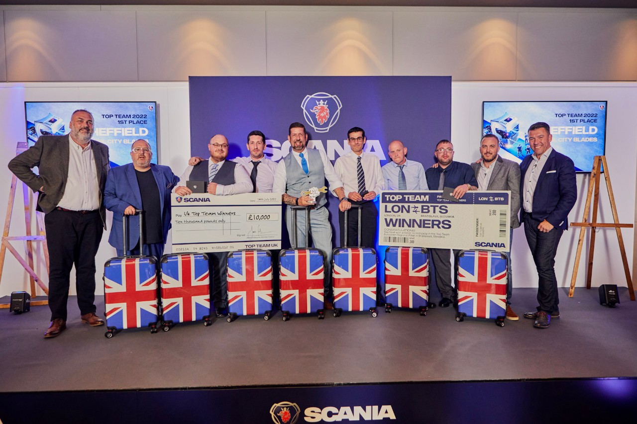 UK’s Top Team: Scania Sheffield book their tickets to Bratislava