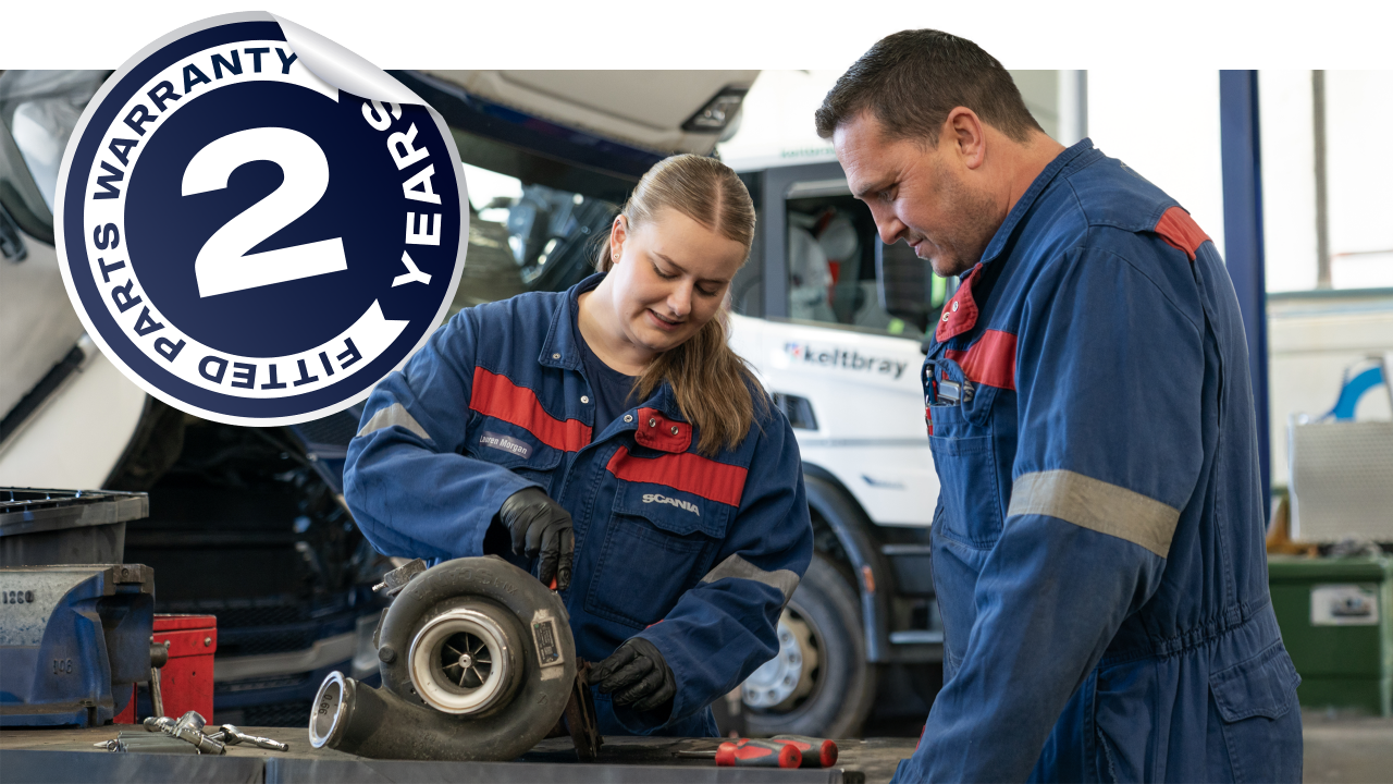 Scania 2 Years Fitted Parts Warranty