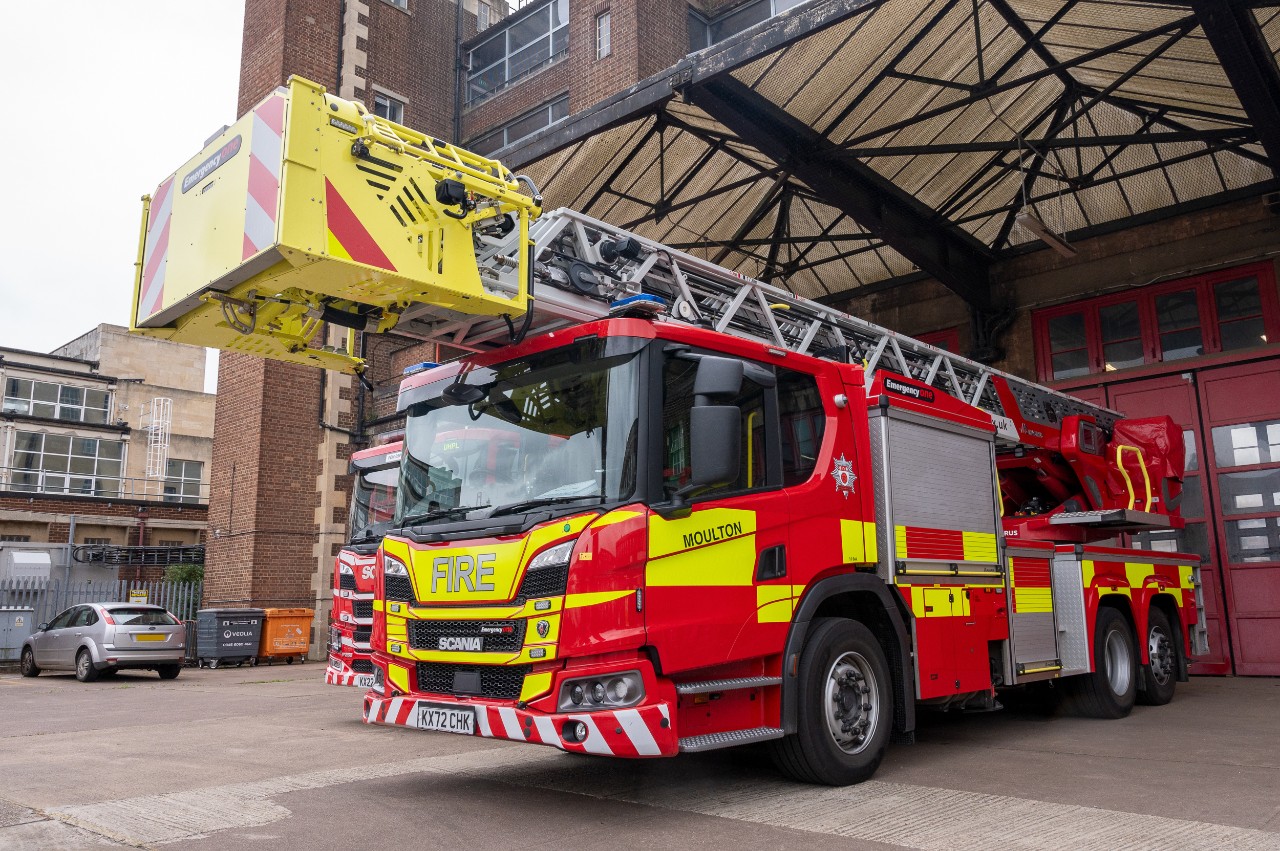 Scania L Cab Fire Appliance for Northamptonshire Fire & Rescue