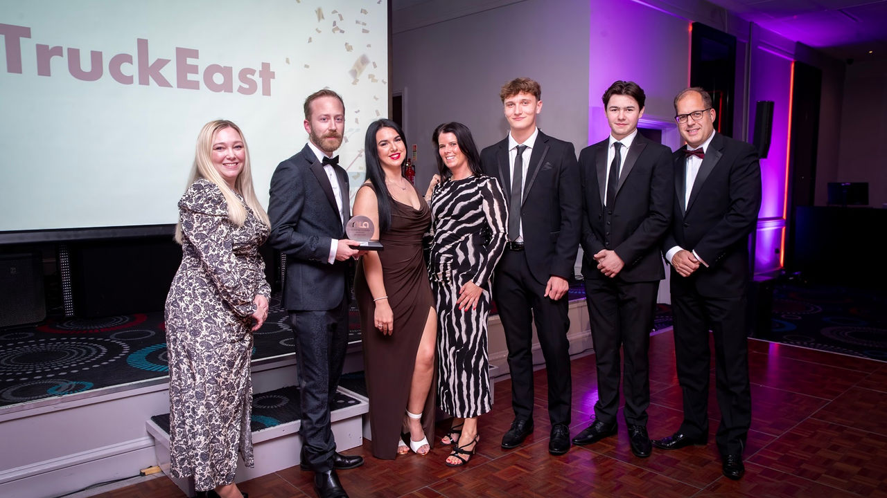 TruckEast Northampton celebrating win at the Northants Logistics Awards 2025