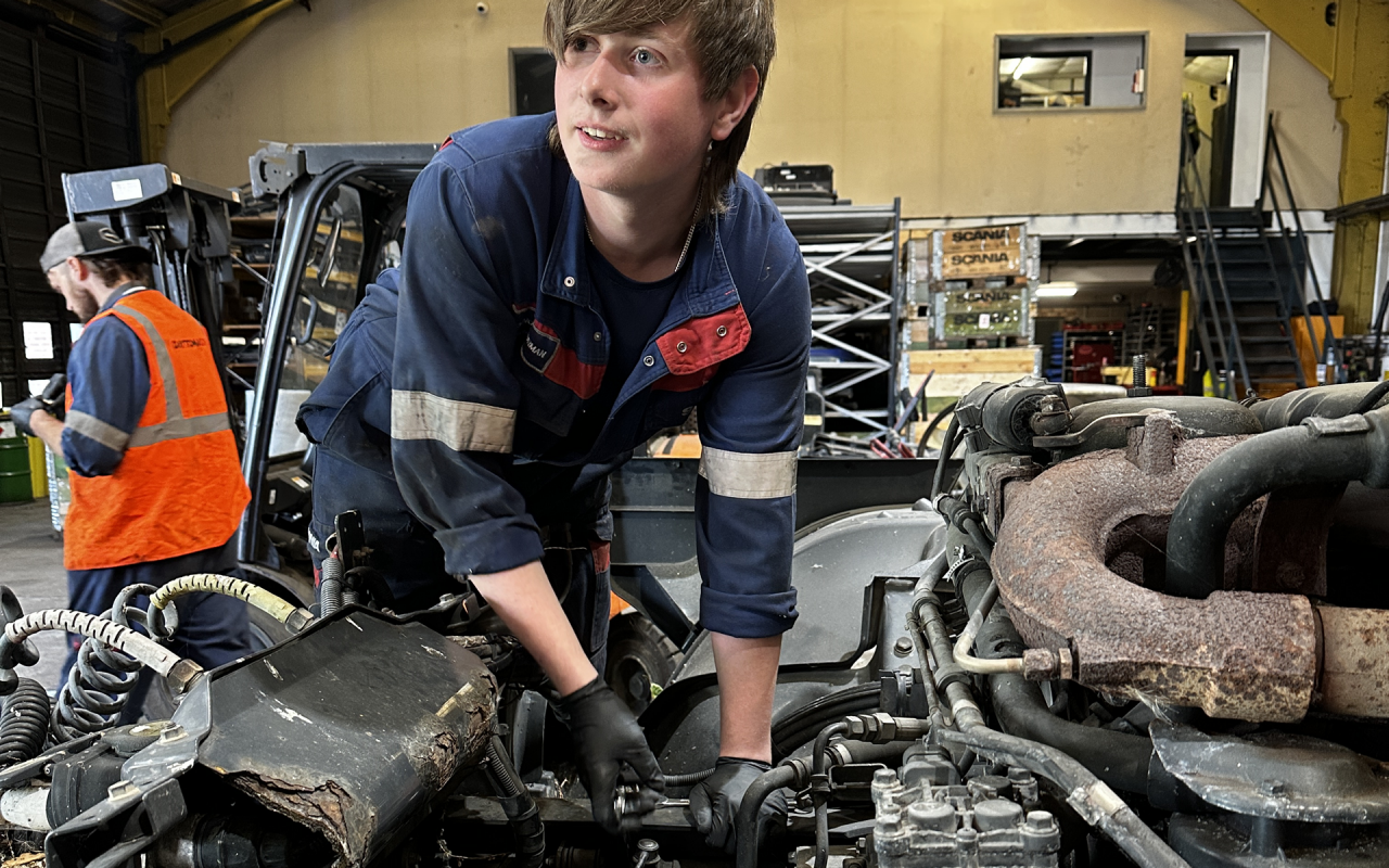 Apprentice and mentor working toether