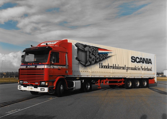 Scania 130 years montage