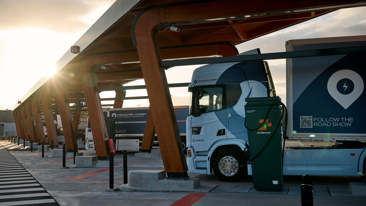 Scania electric truck road show